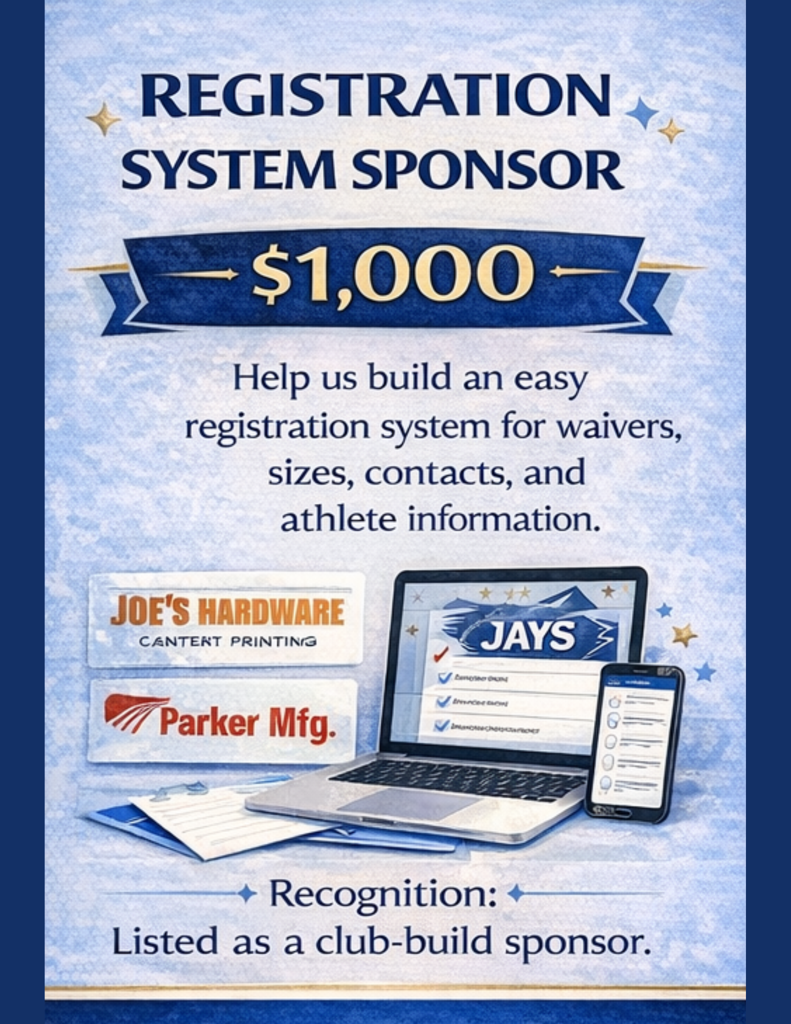 Registration System Sponsor